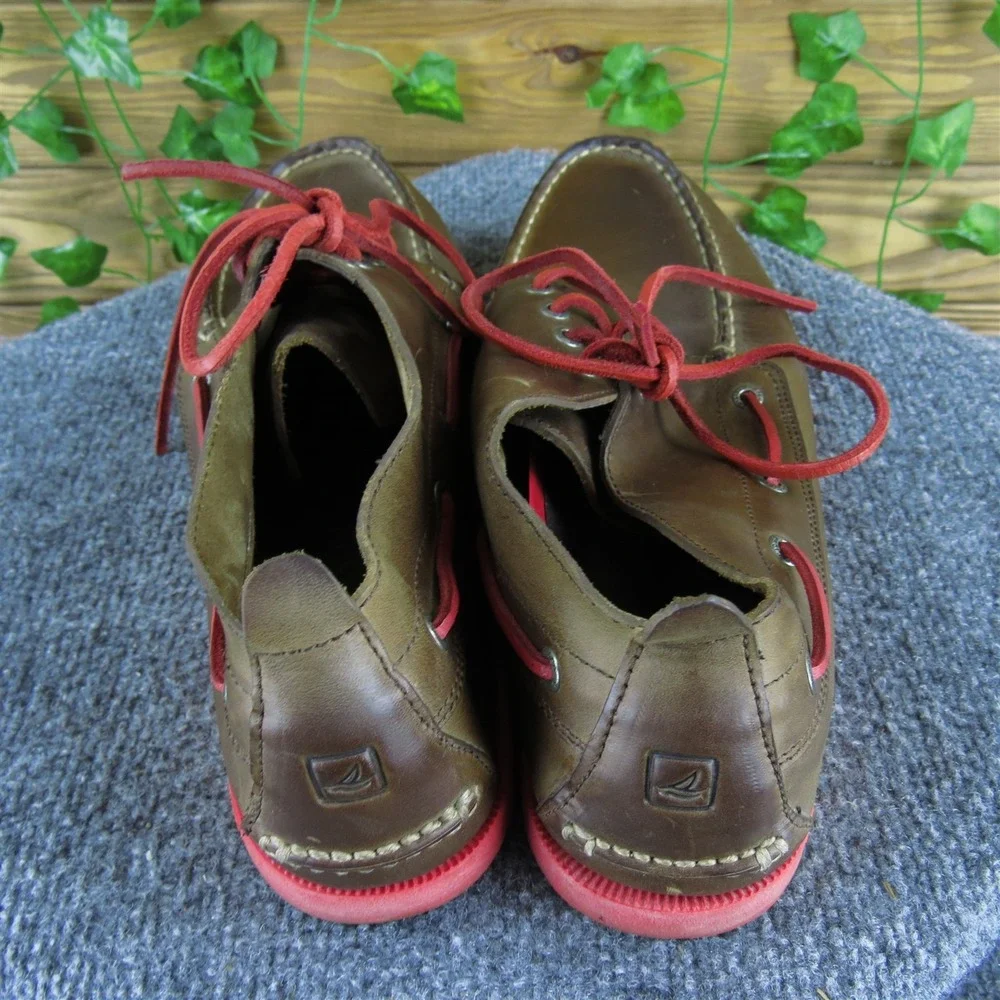 Sperry Men Mid Boat Shoe Brown Leather Size‎ 11 Medium Gently Used 2025